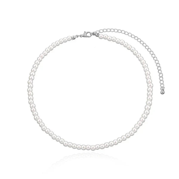 Simple Graceful Bright Pearl Necklace Women
