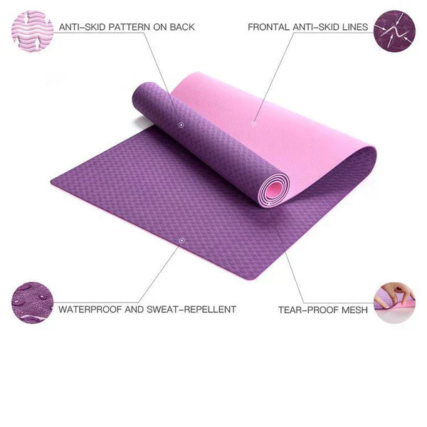 Eco-Friendly Non-Slip Fitness & Dance Yoga Mat - Odorless & Durable